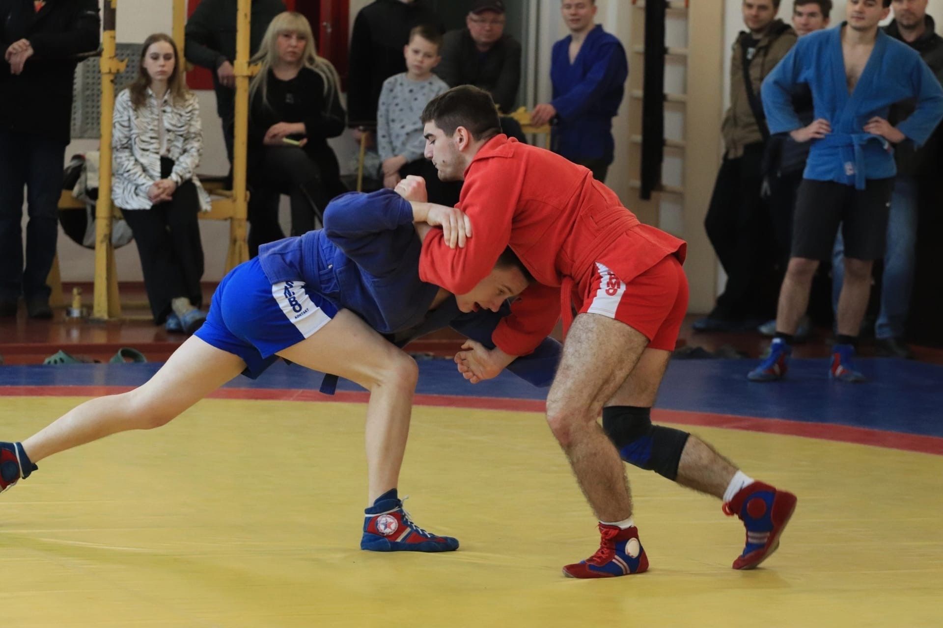 На каком спортивном покрытии проходит самбо